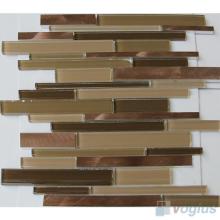 Linear Glass Metal Mosaic Tiles VB-GMH95