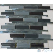 Linear Glass Metal Mosaic Tiles VB-GMH98