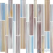 Maples Linear Hand Painted Glass Mosaic Tiles VG-HPL92