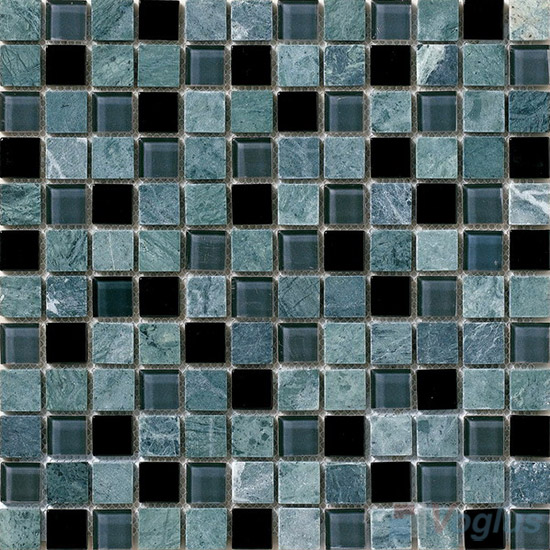 1x1 Glass Marble Mixed Mosaic Tiles VB-GSB74