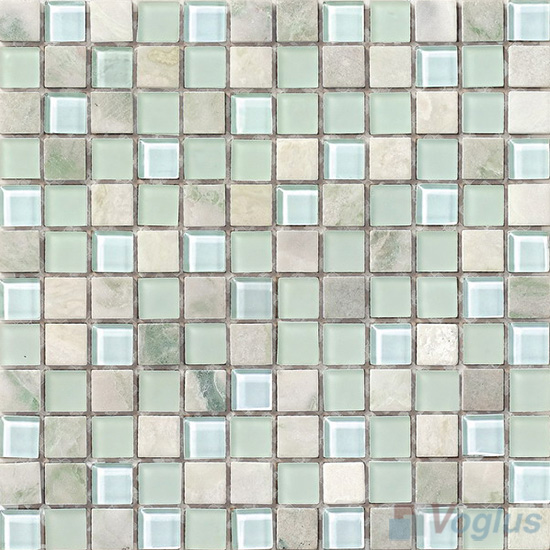 1x1 Glass Marble Mixed Mosaic Tiles VB-GSB75