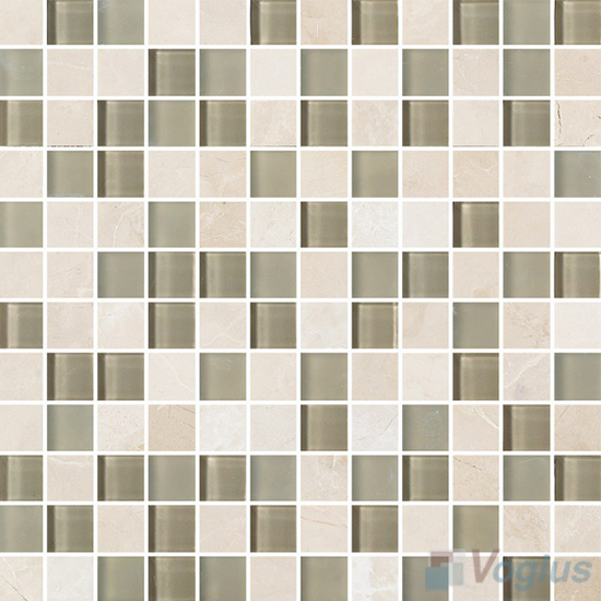 1x1 Glass Marble Mixed Mosaic Tiles VB-GSB82
