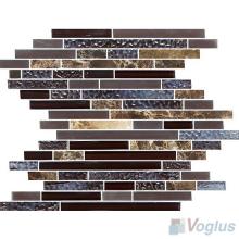 Forest Bullet Linear Glass Stone Mosaic VB-GSS96