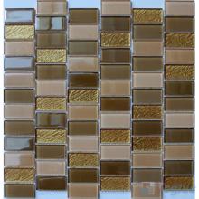 Golden 1x2 Interstream Crystal Glass Mosaic VG-CYW97