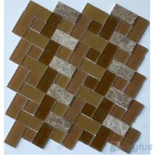 Lindosan Pinwheel Glass Tile Mix Stone Mosaic VB-GSW97