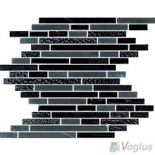 Moutain Bullet Linear Glass Stone Mosaic VB-GSS95