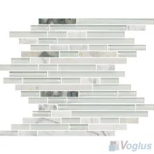 Silk Bullet Linear Glass Stone Mosaic VB-GSS91