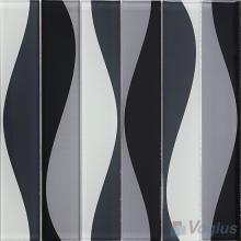Hip Gray Back-printed Crystal Glass Tile VG-CYH88