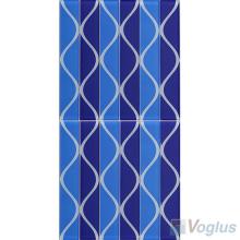 Liner Blue Back-printed Crystal Glass Tile VG-CYH87