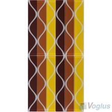Liner Brown Back-printed Crystal Glass Tile VG-CYH85