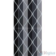 Liner Gray Back-printed Crystal Glass Tile VG-CYH84
