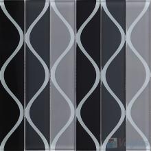Vase Gray Back-printed Crystal Glass Tile VG-CYH92