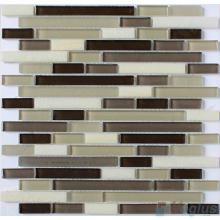 Brown Strip Stone Glass Tiles VB-GSN89