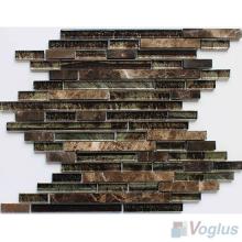 Fireplace Bullet Linear Glass Stone Mosaic VB-GSS88