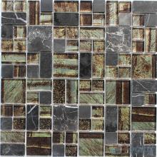 Forest Magic Cube Glass Stone Mosaic Tiles VB-GSM81