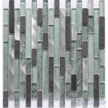 Gray Linear Glass Stone Mixed Glass Tile VB-GSL84