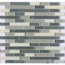 Gray Strip Stone Glass Tiles VB-GSN90