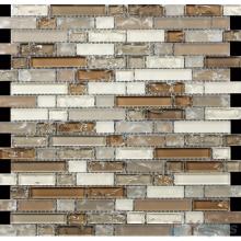 Light Brown Linear Ice Crackled Glass Tiles VG-CKL98