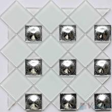 Pearl Triangle Shape Mix Square Glass Mosaic VG-UTS98