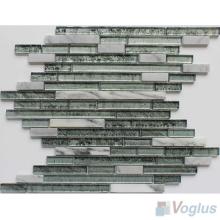 River Bullet Linear Glass Stone Mosaic VB-GSS87