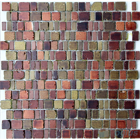 Waterwall Rusty Rock Glass Mosaic Tiles VG-URY96