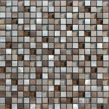 15x15mm Glass Aluminum Mosaic Tile VB-GMA88