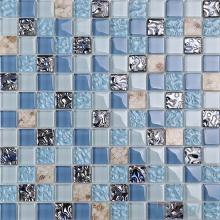 1x1 Glass Resin Mosaic Tiles VB-GRB91