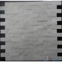 White Brick Split Stone Mosaic VS-PSL82