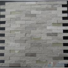 Wood Gray Subway Split Stone Mosaic VS-PSL81