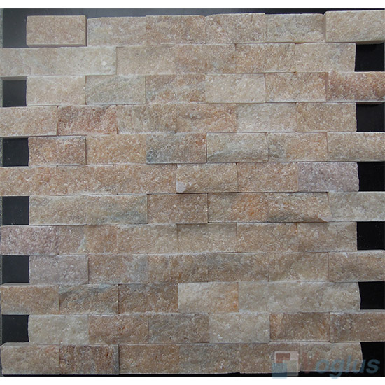 Wanxia Red Split Brick Marble Mosaic VS-PSL87