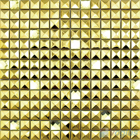 20x20mm Gold Shinning Stainless Steel Mosaic VM-SS77
