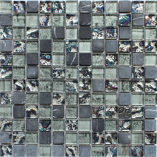 23x23mm Glass and Stone Mosaic VB-GSB68