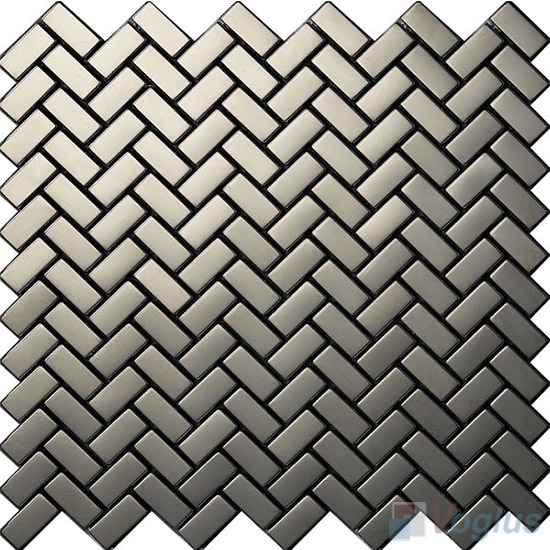 Herringbone Stainless Steel Metal Mosaic VM-SS61