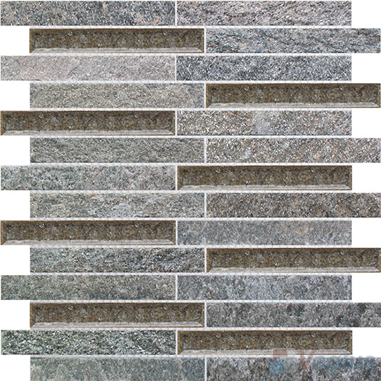 Linear Stone Mixed Ceramic Mosaic Tiles VB-SC82