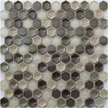 1 inch Hexagon Stone Ceramic Mixed Mosaic Tiles VB-SC62