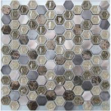 1 inch Hexagon Stone Ceramic Mixed Mosaic VB-SC65