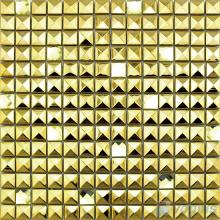 20x20mm Gold Shinning Stainless Steel Mosaic VM-SS77