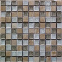 25x25mm 1x1 inch Ceramic Mixed Stone Mosaic VB-SC68