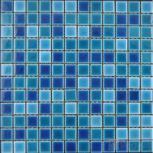 Blue Mixed 23x23mm 1x1 inch Swimming Pool Ceramic Mosaic VC-SP71
