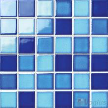 Blue Mixed 48x48mm 2x2 inch Swimming Pool Ceramic Mosaic Tiles VC-SP87