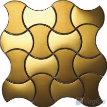 Bone Shaped Gold Stainless Steel Mosaic Tiles VM-SS68