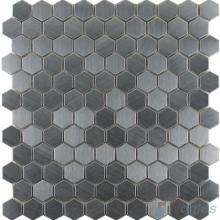 Brushed Small Hexagon Metal Mosaic VM-SS49