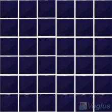 Dark Blue 48x48mm 2x2 inch Plain Pool Ceramic Mosaic VC-PL95