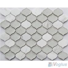 Flame Shaped Stone Ceramic Mixed Mosaic Tiles VB-SC58