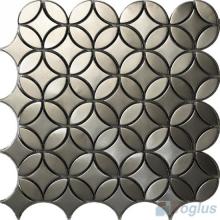 Flower Pattern Stainless Steel Metal Mosaic VM-SS63