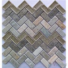 Herringbone Stone Mixed Ceramic Mosaic VB-SC92