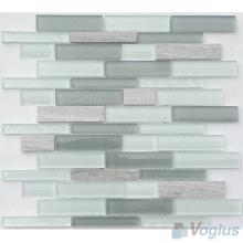 Linear Glass and Stone Mosaic Tiles VB-GSL65