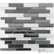 Linear Glass and Stone Mosaic Tiles VB-GSL67
