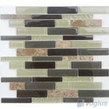 Linear Glass and Stone Mosaic VB-GSL69