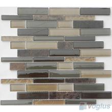 Linear Glass and Stone Mosaic VB-GSL72